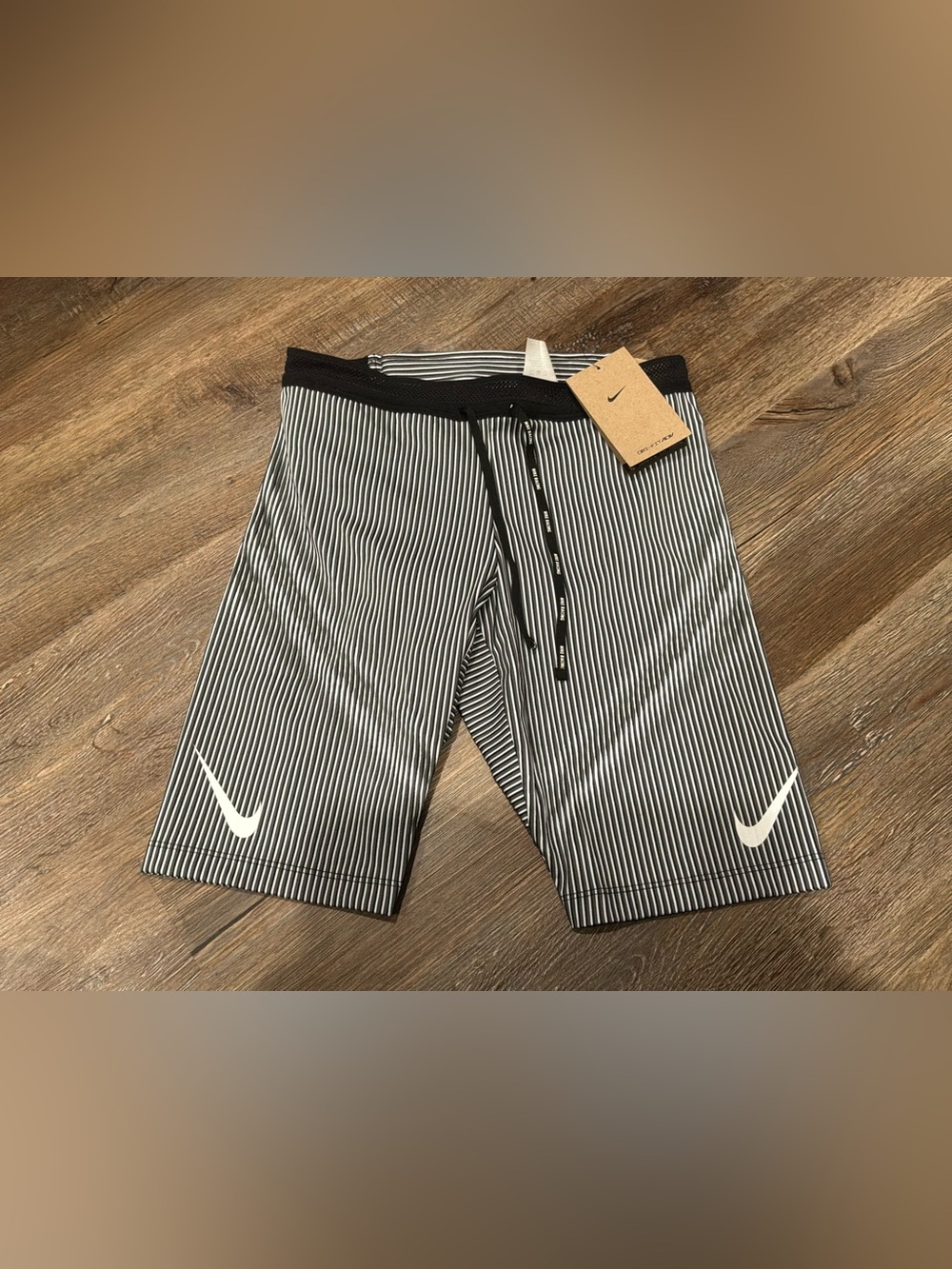 New Nike AeroSwift Dri-FIT ADV Running 1/2-Length Tights FN3369-013 Men’s Sz S